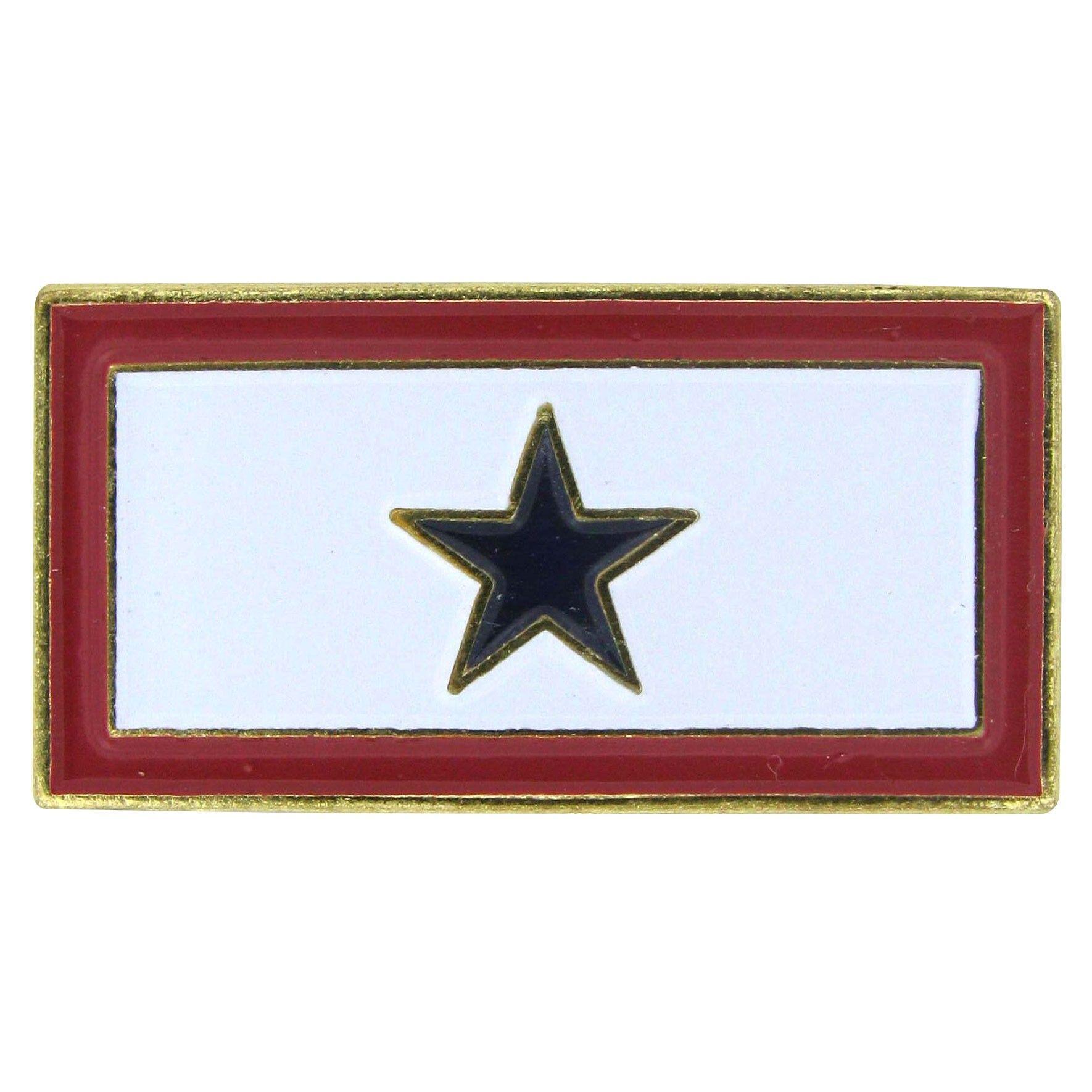 Red and Blue Star Logo - Service Blue Star Lapel Pin - Military Star Pins