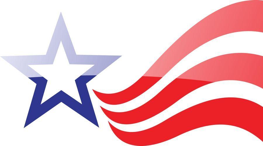 Red and Blue Star Logo - Volunteer to Help