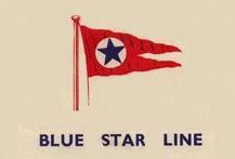 Red and Blue Star Logo - Blue Star Line