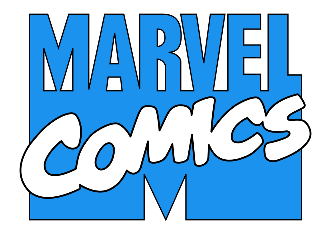 Comics Logo - 1980s 90s Marvel Comics Logo Blue White By Logo Image Logo Png