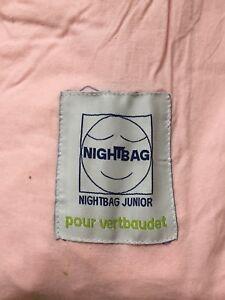 Pink Night Logo - Verbaudet Kids Junior Pink Night Bag VGC sleepover