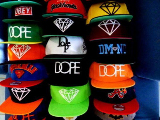 Dope Diamond Supply Co Logo - hat, dope, green, orange, black, yellow, obey, red, blue, white