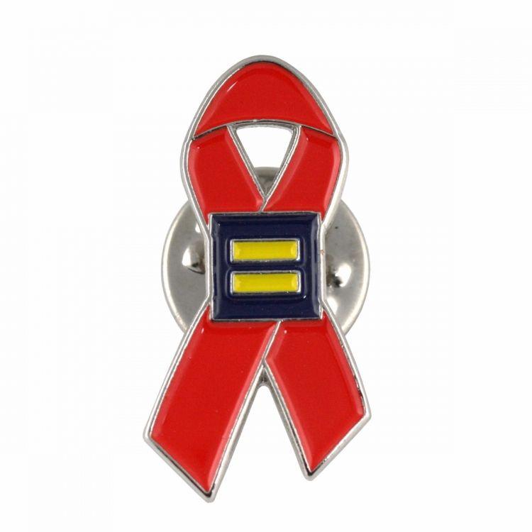 Aids Logo - AIDS Ribbon Lapel Pin