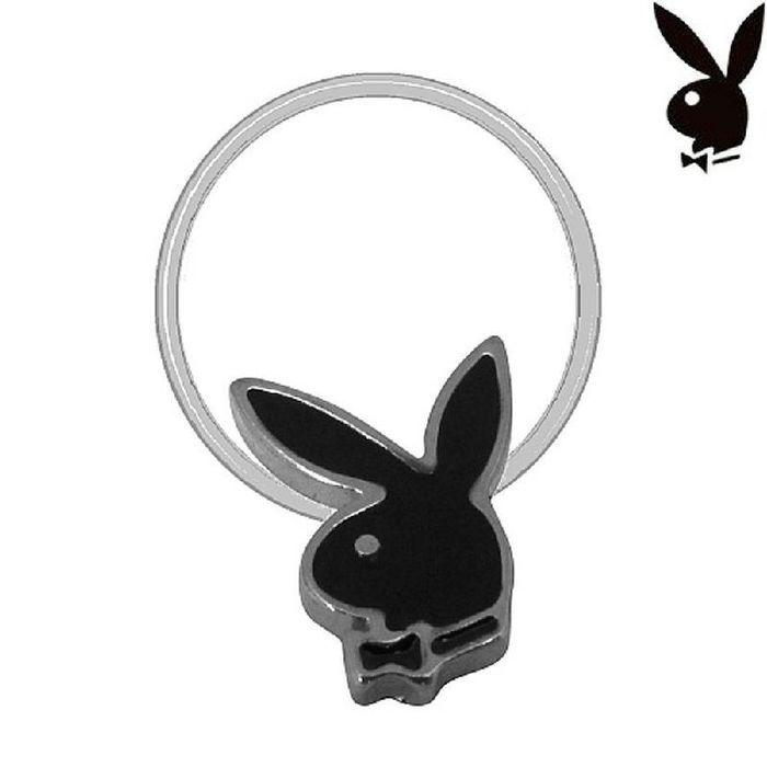 Rabbit Head Logo - Playboy Toe Ring Black Enamel Bunny Logo Rabbit Head Design