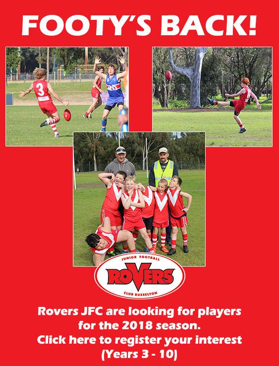 Footy Junior Rovers Logo - Rovers Junior Football Club Busselton