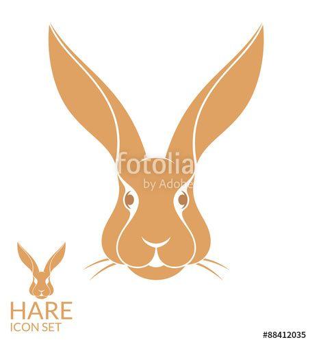 Rabbit Head Logo - Rabbit head. Logo 