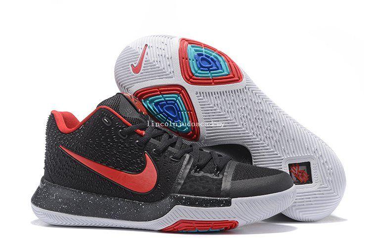 Fire Red and Black Nike Logo - shard Cheap Nike Kyrie Irving 3 Shoes Fire Red Black Blue,in Stock ...