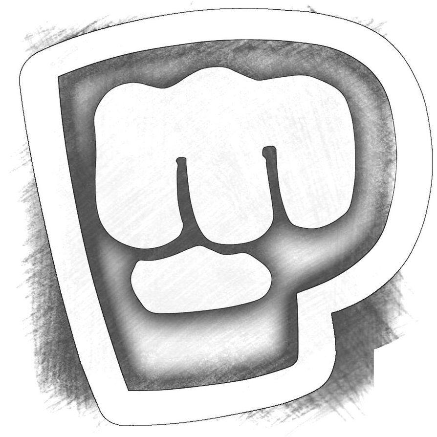 PewDiePie Black and White Logo - sketched pewdiepie logo n' Friends