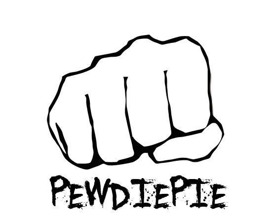 PewDiePie Black and White Logo - Pewdiepie Logos