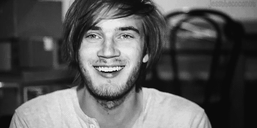 PewDiePie Black and White Logo - GIF pewdiepie swedish black and white - animated GIF on GIFER - by ...