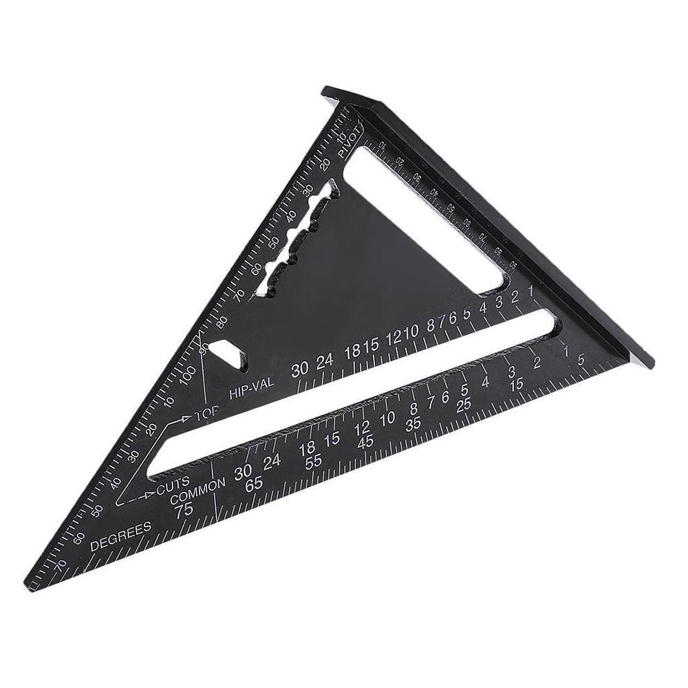 White and Black Triangle Logo - Inch Metric Aluminum Alloy Black Triangle Angle Square Speed