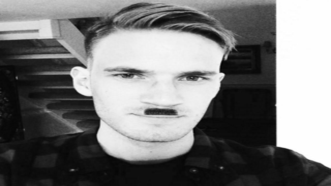 PewDiePie Black and White Logo - Is Pewdiepie Hitler? - YouTube