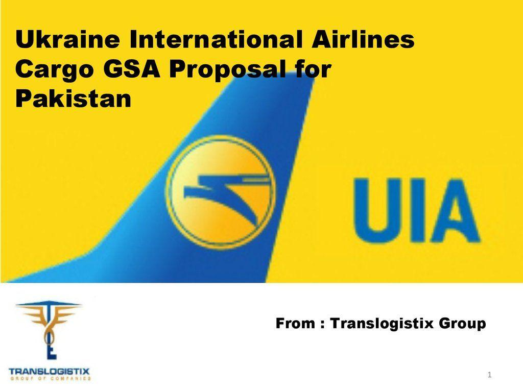 Ukraine International Airlines Logo - Ukraine International Airlines Cargo GSA Proposal for Pakistan ...