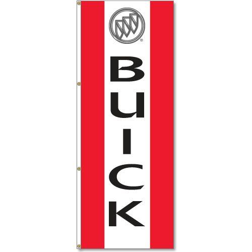 Red Buick Logo - Buy 3x8ft Buick Dealer Logo Flag'x8' Vertical Logo Flags