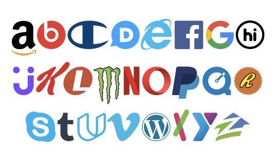 Blue Corporate Logo - Try this new font made from corporate logos / Boing Boing