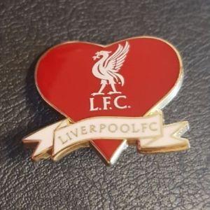 White with Red Shape Logo - Liverpool Official Heart Shape Badge - Liverpool FC - Red & White | eBay