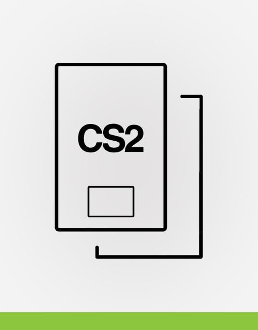 C S 2 Back to Back Logo - Integrated Card (CS2) Integrated Labels