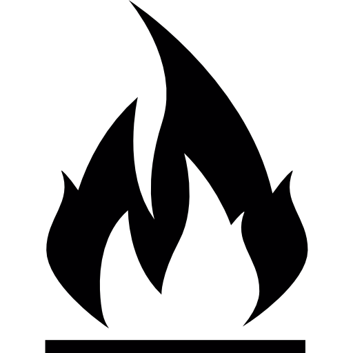 Black and White Flame Logo - Black and white flame sign Icons | Free Download