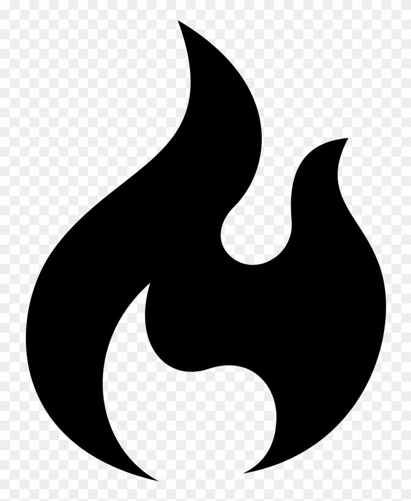 Black and White Flame Logo - Best Flame Icon Fire Clipart Black And Photo