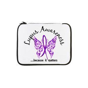 Lupus Butterfly Logo - Not Lupus Laptop Sleeves - CafePress