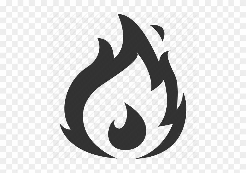 Black and White Flame Logo - Flame Logo Fire Icon Fire Flame Logo Design Vector - Never Put Metal ...