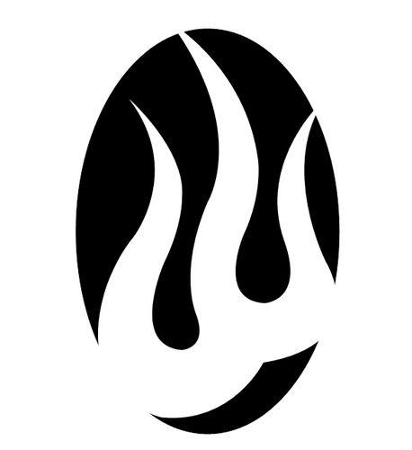 Black and White Flame Logo - White Flame Brewing