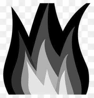 Black and White Flame Logo - Flame Clipart Black And White, Transparent PNG Clipart Images Free ...