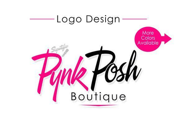 Boutique Logo - Custom logo design pink and black boutique logo logo for