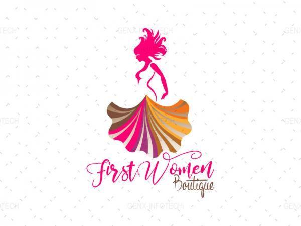 Boutique Logo - Women Fashion logo design India, Boutiques Logo design India Vector