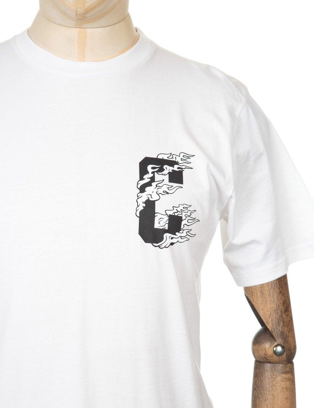 Black and White Flame Logo - Carhartt WIP 89 Flame Logo T-shirt - White/Black - Carhartt WIP from ...