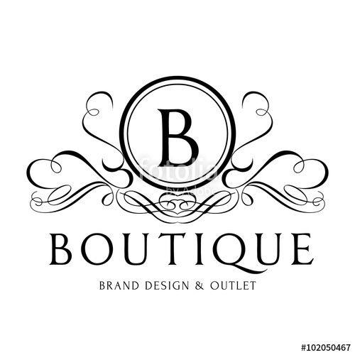 Boutique Logo - Boutique logo, hotel logo, luxury brand logo, vector logo template
