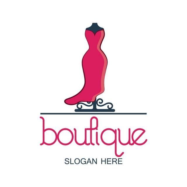 Boutique Logo - boutique logo with text space for your slogan vector illustration