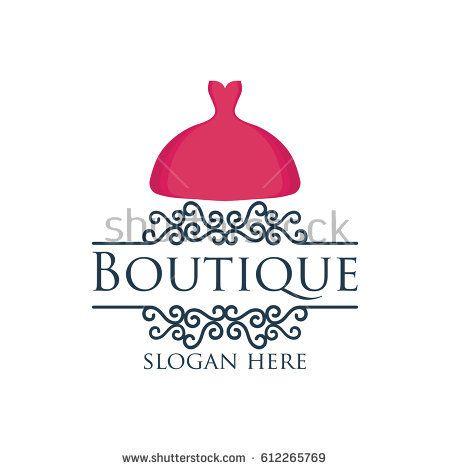 Boutique Logo - boutique logo with text space for your slogan / tagline, vector