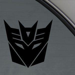 Red and Green with Black Tree Logo - Decepticons Transformers Black Sticker Decal Car Window Wall Macbook