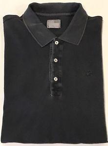 Alligator Polo Shirts with Logo - Mens Lacoste Black Vintage Washed Polo Shirt / Alligator Logo Sz 8