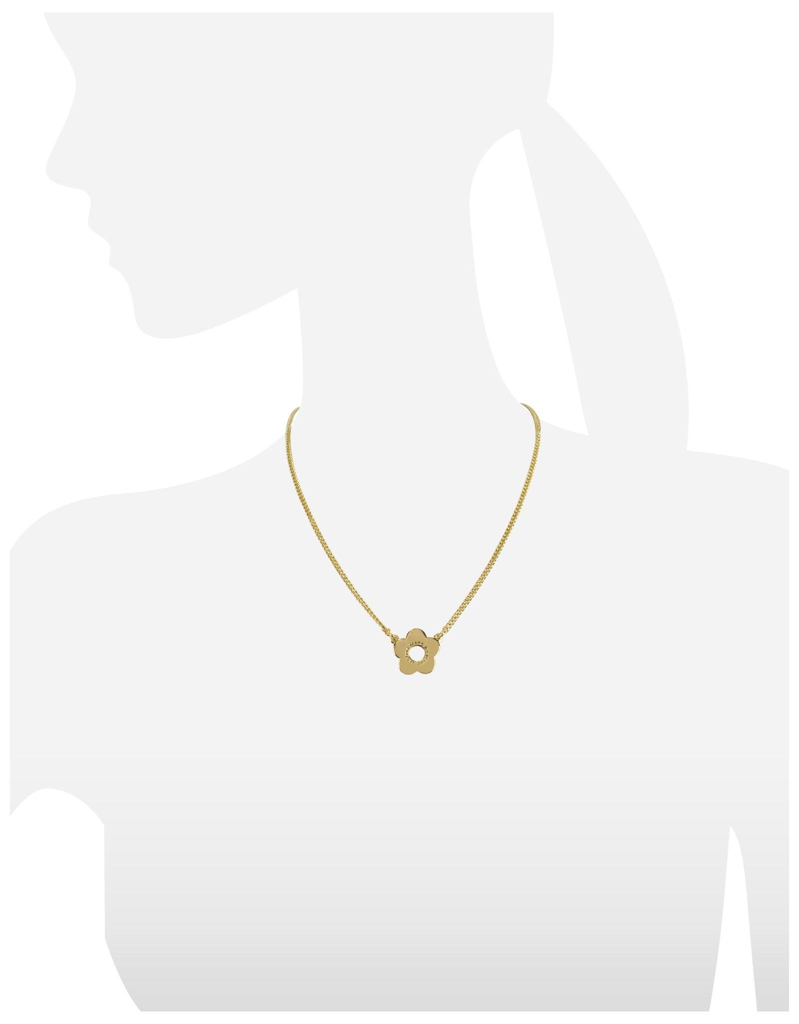 Daisy Marc Jacobs Logo - Lyst By Marc Jacobs Diamonds And Daisy Logo Pendant Necklace