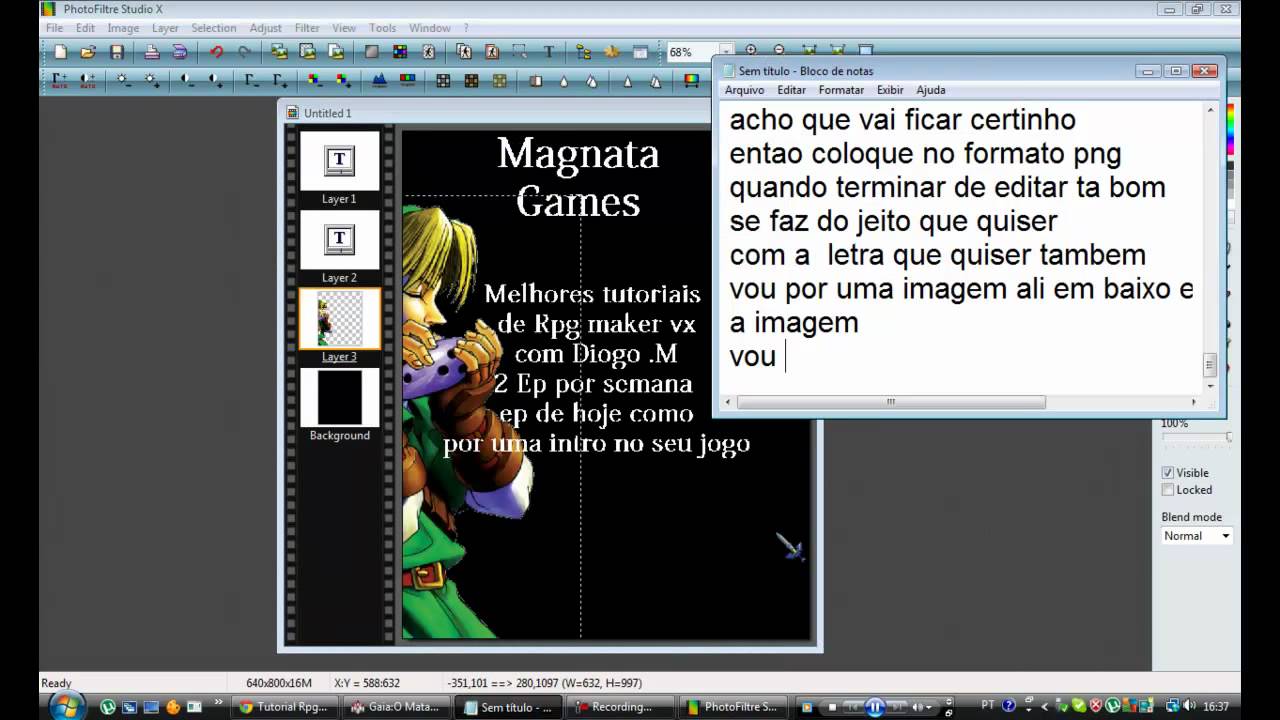 Magnata M Logo - Tutorial Rpg Maker Vx parte 9 [MAGNATA GAMES] Diogo .M - YouTube