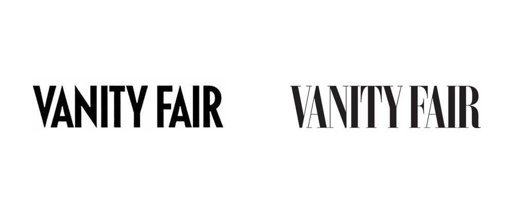 Vanity Fair Magazine Logo - Brand New: New Logo for Vanity Fair