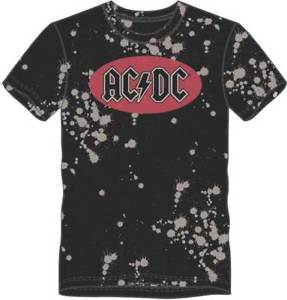 Grey and Red Circle Logo - AC-DC - Red Circle Logo - Tie Dye T SHIRT S-2XL New Official H3 ...