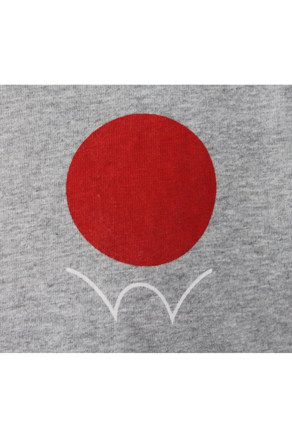 Grey and Red Circle Logo - Edwin Red Dot Short-Sleeved T-Shirt (Grey) | ThirtySix