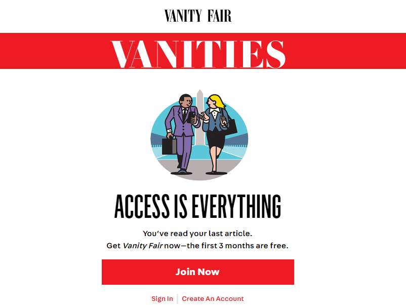 Vanity Fair Magazine Logo - Vanity Fair goes behind paywall as editor says subscriptions enable ...