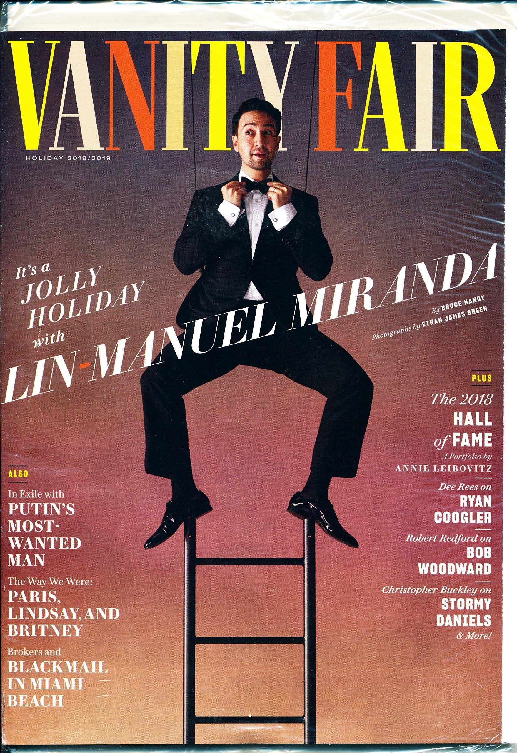 Vanity Fair Magazine Logo - Vanity Fair Magazine (Holiday, 2018/2019) Lin-Manuel Miranda Cover ...