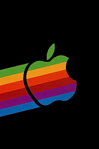 Old Apple Logo - Old Apple Logo, background lockscreen for iPhone | on the road to ...