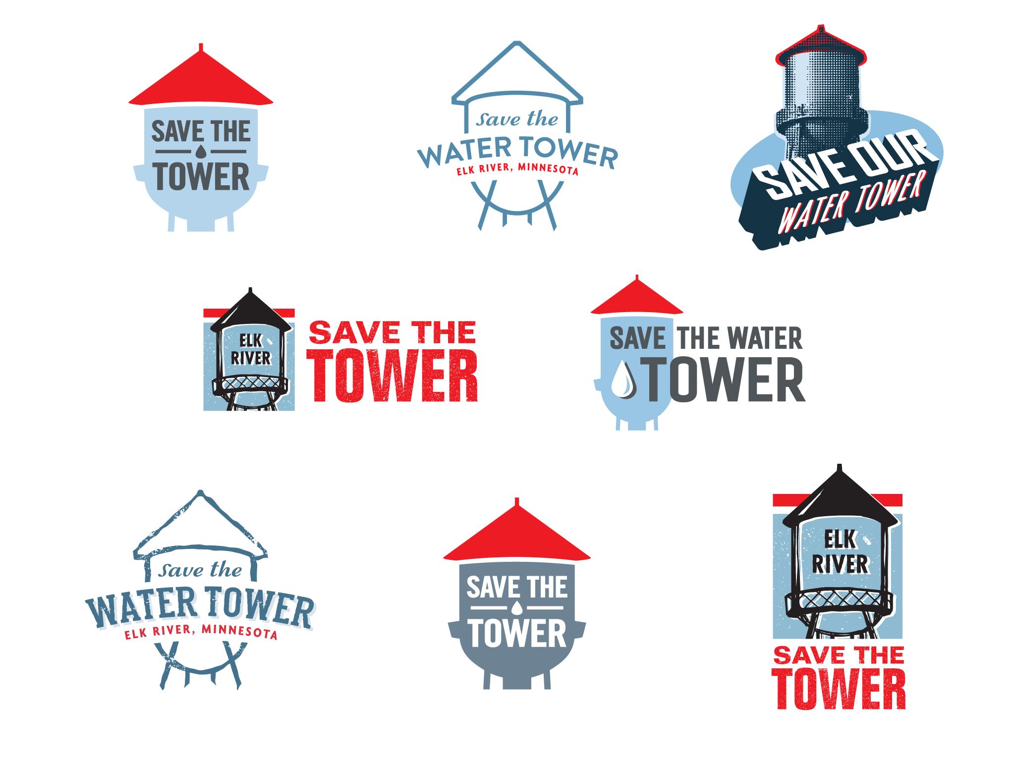 River Water Logo - Save the Water Tower Logo - Schmitt Creative