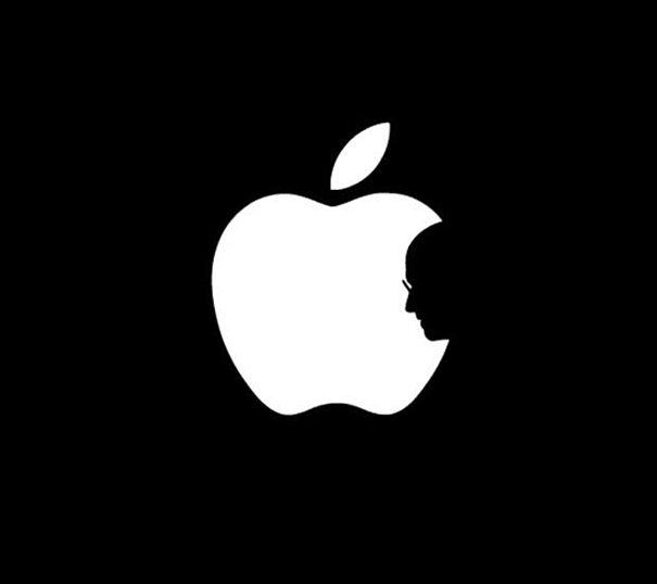 Old Apple Logo - Thanks, Steve: Apple Logo Turned Into Touching Tribute to Steve Jobs ...