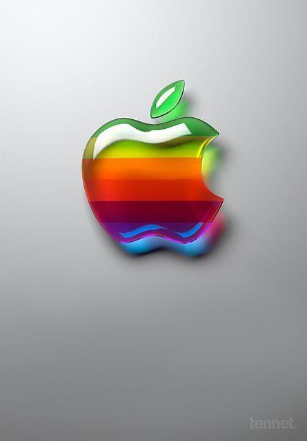Old Apple Logo - Old style Apple logo. (3D/CGI) | Mac | Pinterest | Apple logo, Apple ...