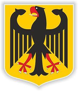 Eagle German Logo - Germany coat of arms Crest sticker decals Flagge Stickers Emblem