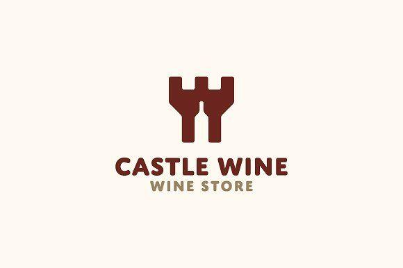 Wine Logo - Castle Wine Logo Logo Templates Creative Market