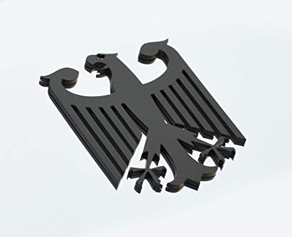 Eagle German Logo - Amazon.com: Black German Germany Eagle Metal Decorative Emblem Decal ...