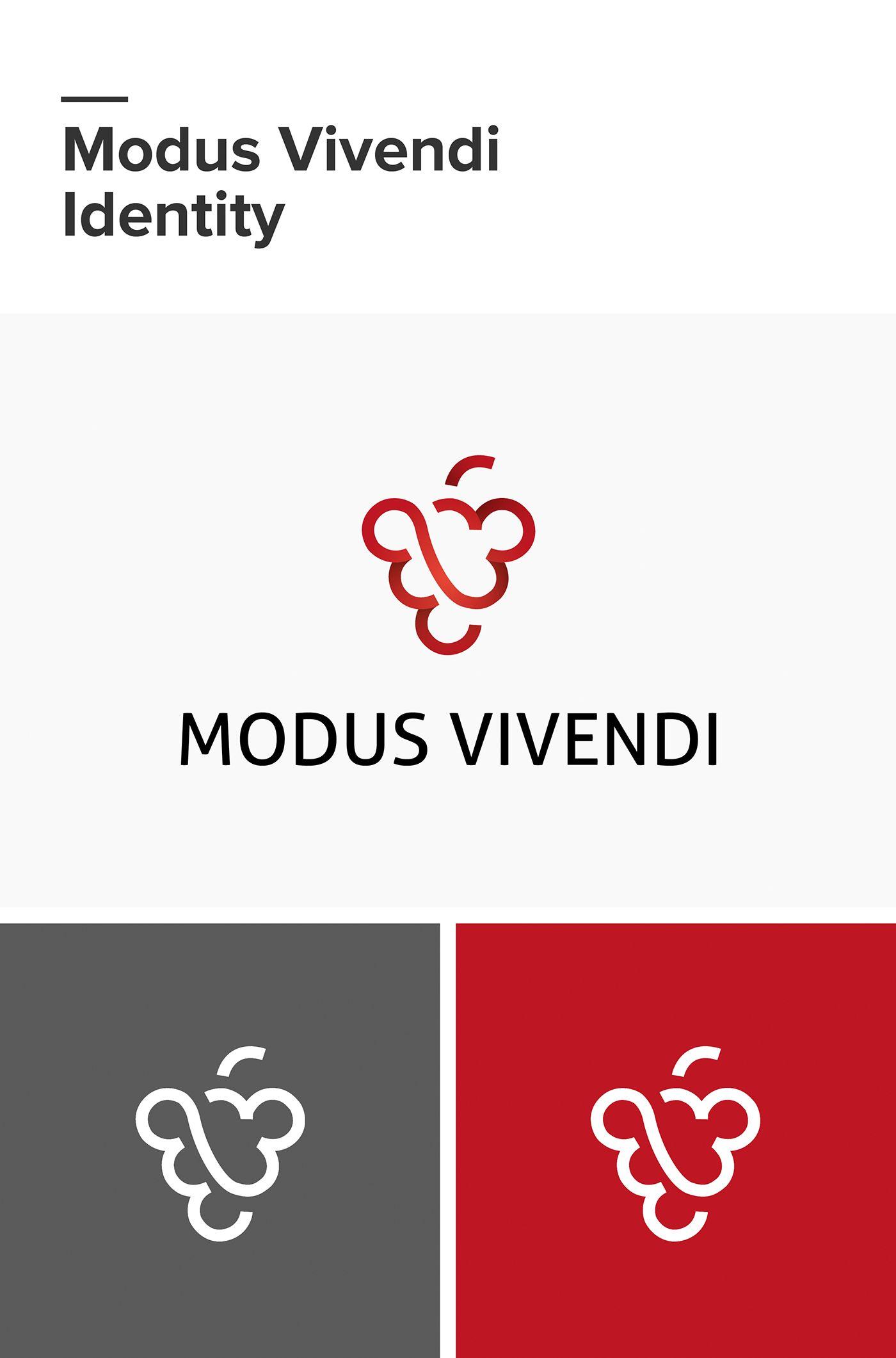 Wine Logo - Modus vivendi - wine logo on Behance